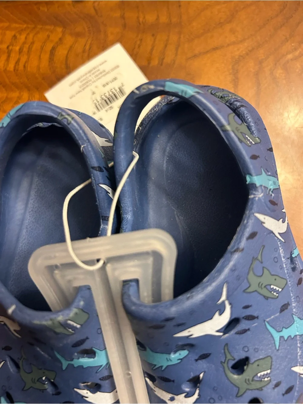 NWT-Capelli of New York Kids Shark Water Shoes - Navy & Teal